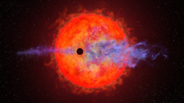    Выброс водорода из атмосферы планеты в представлении художника / ©ESA/Hubble Information Centre