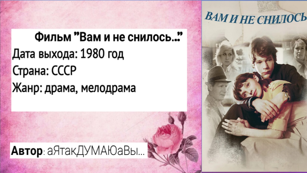 Коллаж создан автором этой статьи. В нем использован постер фильма "Вам и не снилось" 1980 года. Источник: https://papik.pro/grafic/poster/1345-poster-vam-i-ne-snilos-47-foto.html