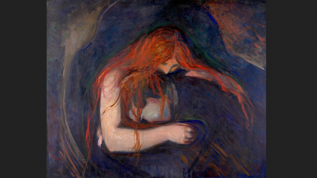 "Вампир", Эдвард Мунк (1893)