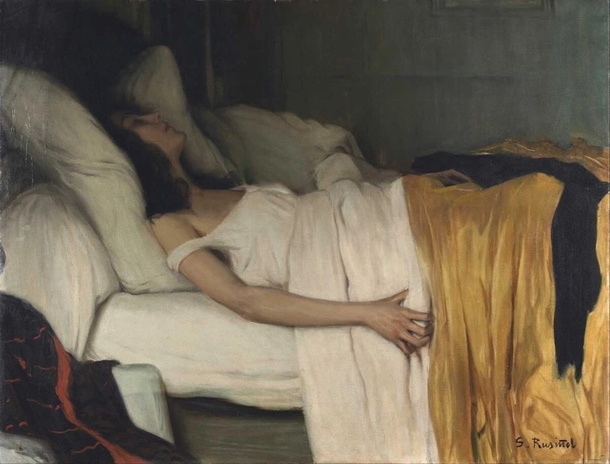 Сантьяго Рузиньол "Морфинистка", 1894 год. 