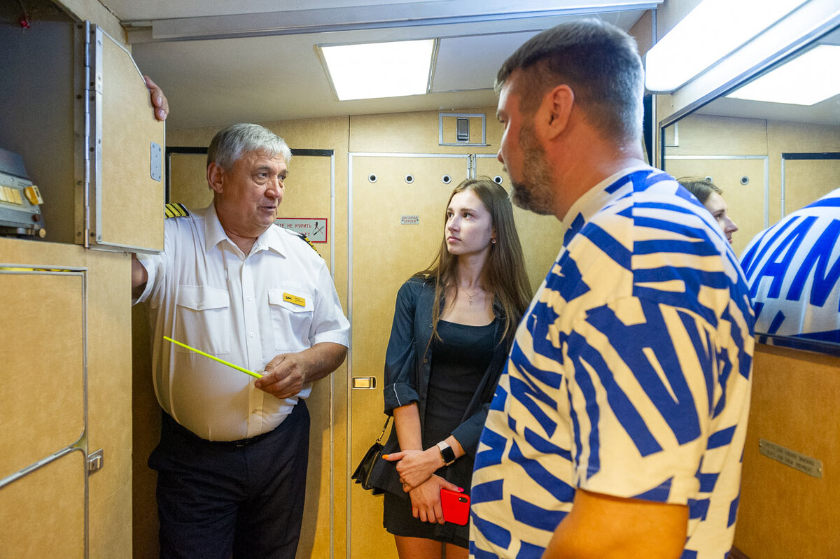 Рабочее место бортпроводников | Фото: Андрей Ткаченко