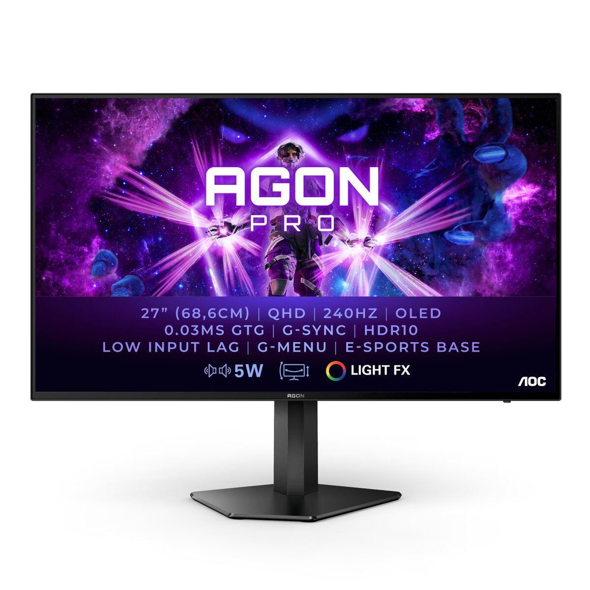    Представлен AOC AGON PRO AG276QZD: игровой OLED-монитор с частотой 240 Гц