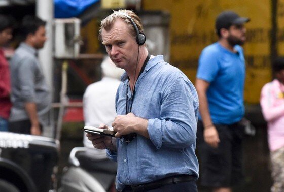    Кристофер Нолан на съемочной площадке