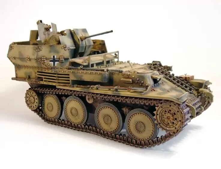 Немецкий зенитный танк Flakpanzer 38(t) для от Ark Models в сборе