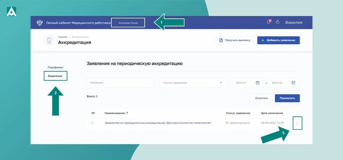 Как получить аккредитацию медицинскому работнику через госуслуги