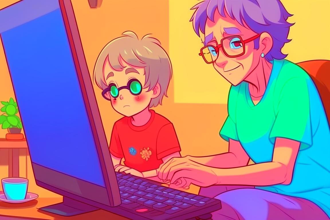 Мой внук геймер!