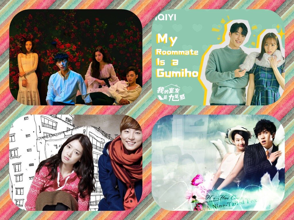 Коллаж автора. Постеры дорам, участвующих в этом обзоре.