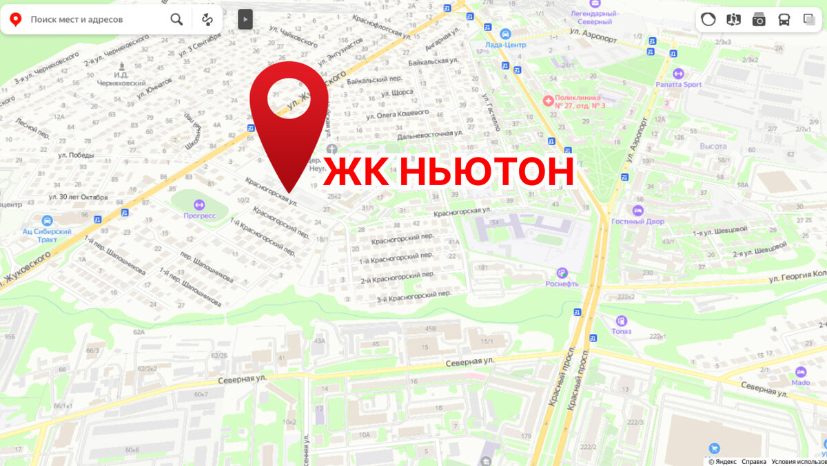 Карта жк новосибирск