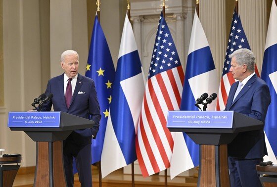    Президент США Джо Байден и президент Финляндии Саули Ниинистэ