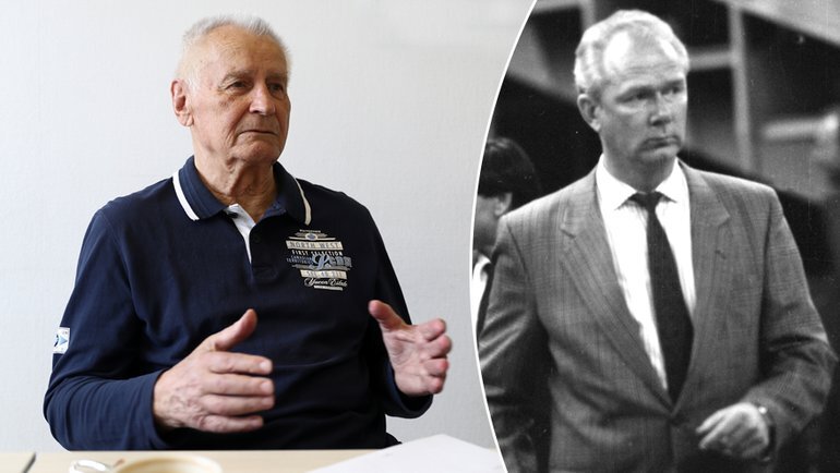    Николай Русак и Валерий Лобановский.