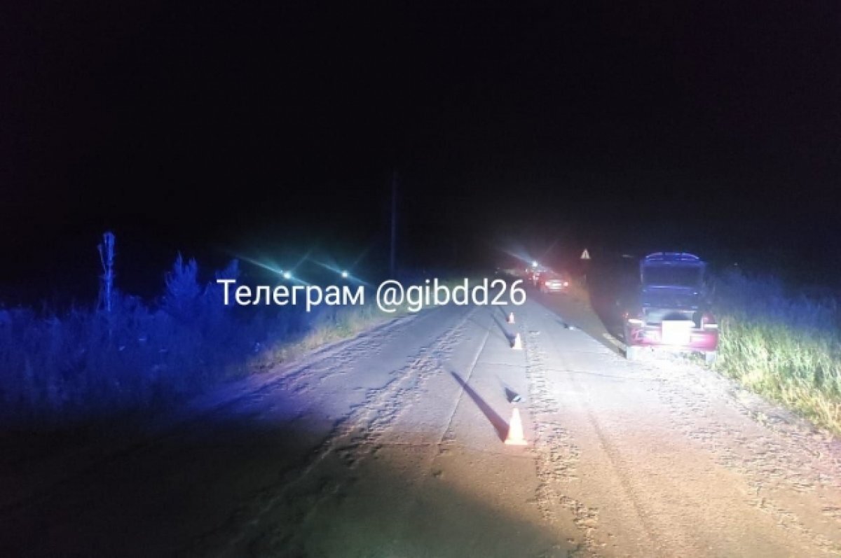    Женщина сидела ночью на дороге и погибла под колёсами машины на Ставрополье