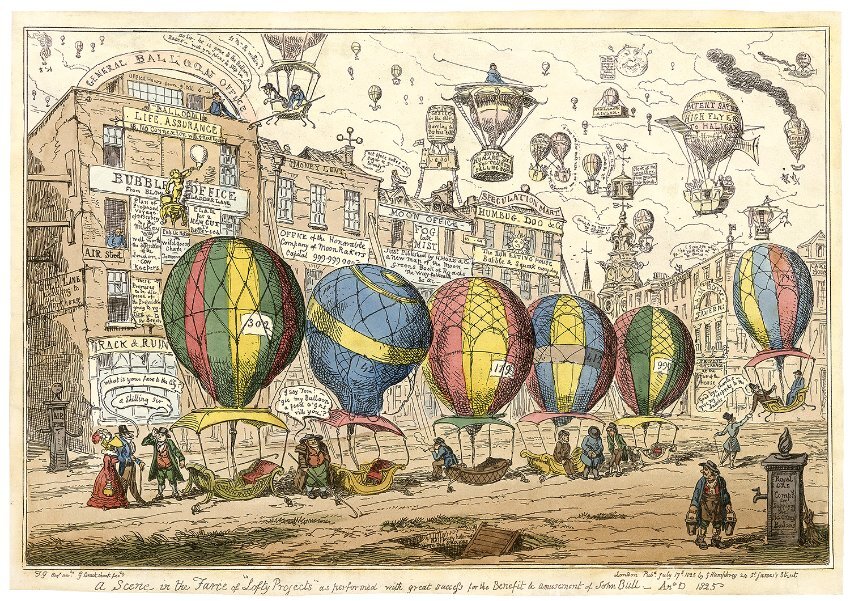 Английская карикатура 1825 года. Источник: сайт Британского музея.