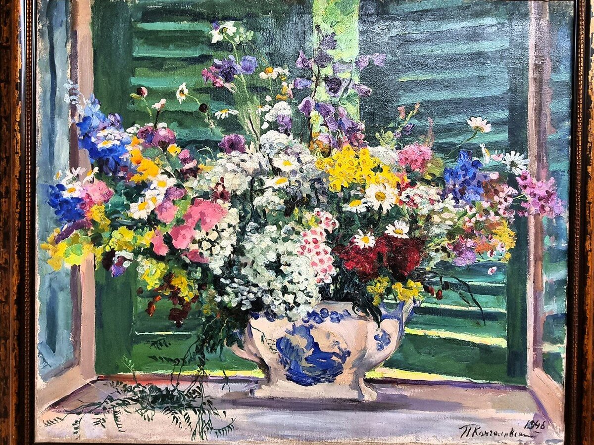 Кончаловский Пётр Петрович 1876-1956. Полевые цветы, 1946, х.м.