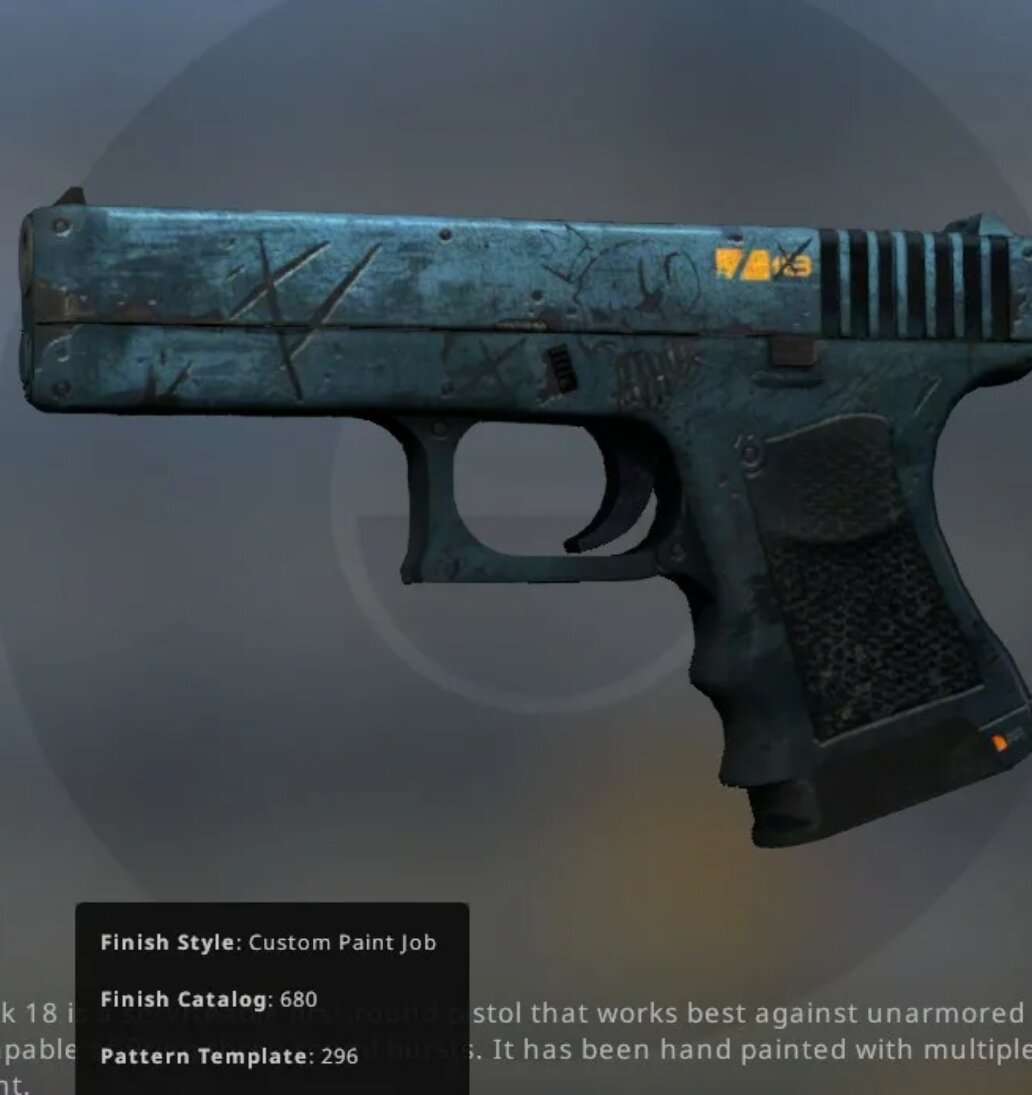 Самый дешевый и топовый скин. 