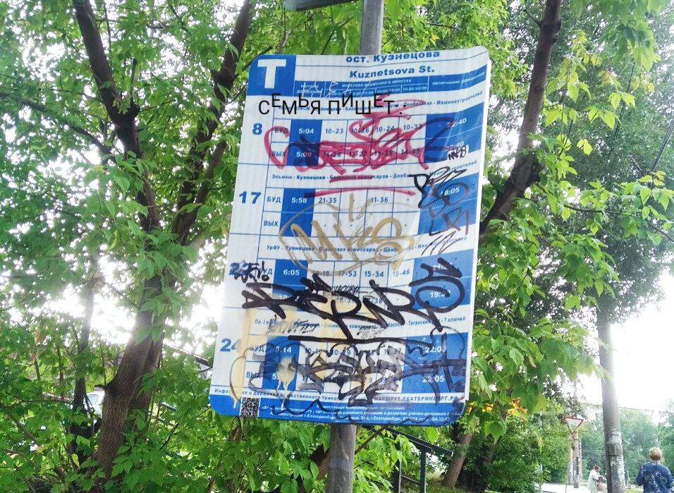 Фото автора. Пример непонятного языка