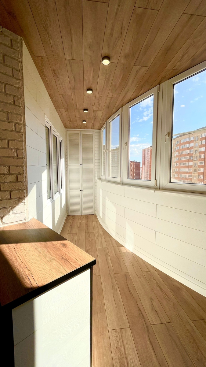 Отделка балкона под ламинат каксвоим