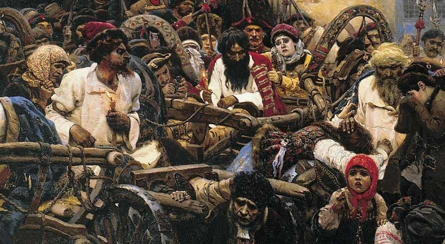 Утро стрелецкой казни В.Суриков, иллюстрация из общедоступных источников
