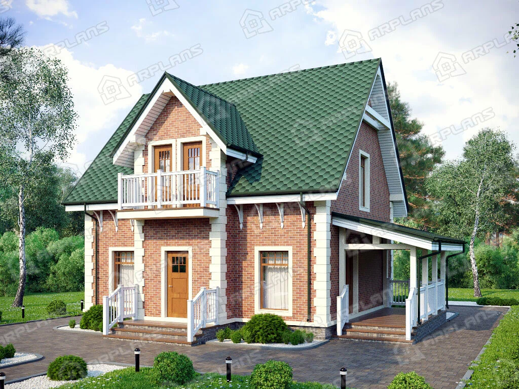 Внешний вид дома. Источник изображения: Дзен-канал "Arplans.ru - проекты домов"