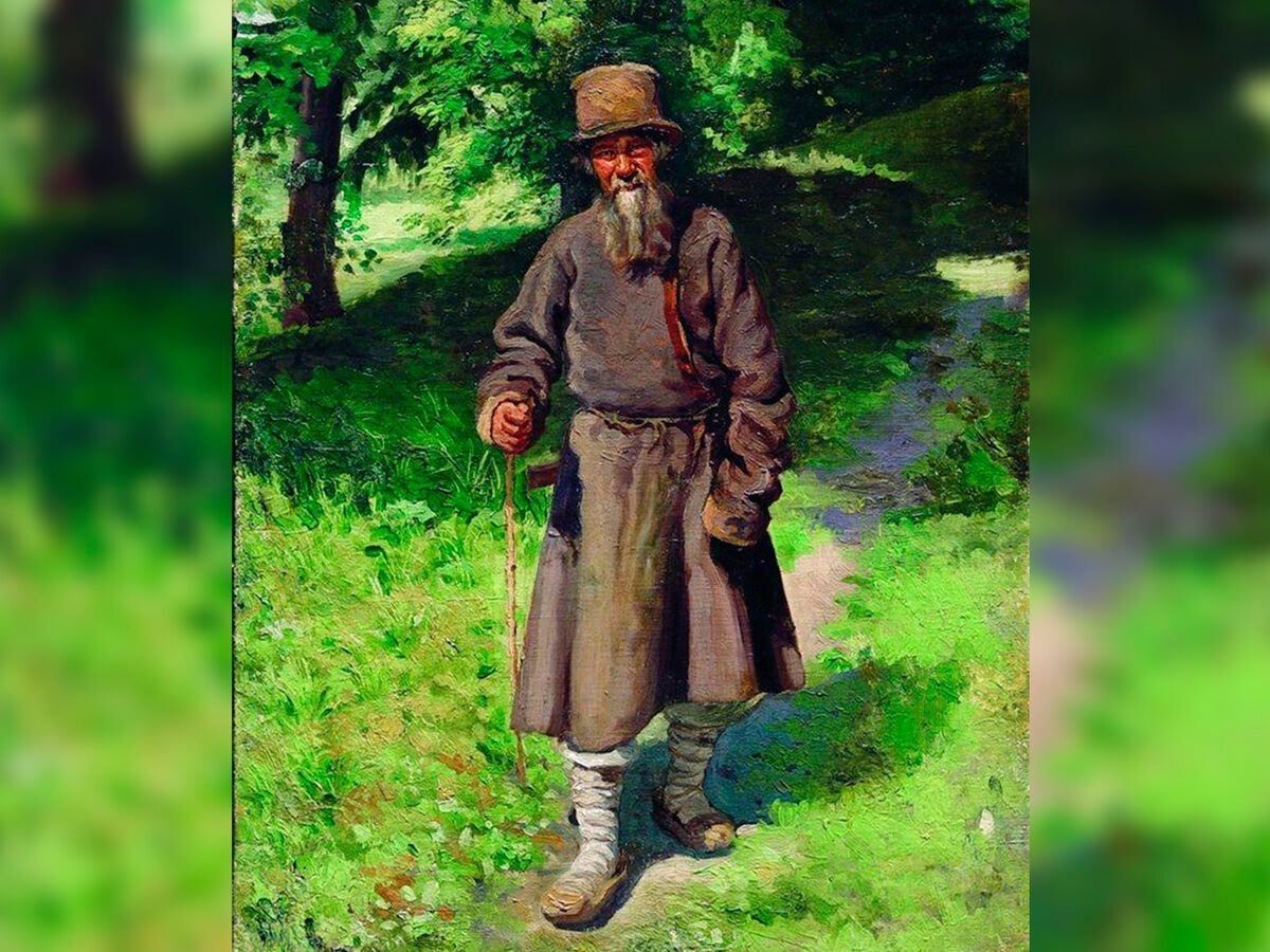      Картина «Крестьянин в лесу» 1880 г.| Автор: Николай Александрович Ярошенко| Взято с Wikipedia