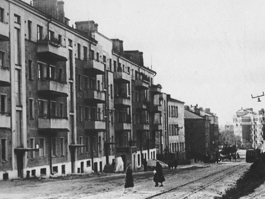 Шмитовский проезд. 1931-1940. Фото: Н. Грановский. Источник: сайт www.pastvu.com
