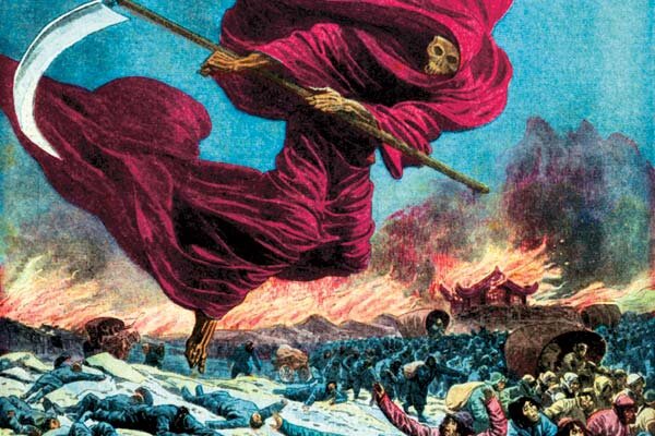 Картинка из открытых источников В середине 1350-х гг. страшная беда надвинулась на Русь – чума, "черная смерть", косившая людей быстро и страшно. От появления первых признаков болезни до кончины человека порой проходило всего два-три дня. Как писал летописец: "…болезнь же была такая. Сначала словно рогатиной ударит под лопатку, или против сердца, под грудь, или между плечами. И разболеется человек, и начнет кровью харкать, и огонь начнет жечь, а затем пот, потом дрожь начнется, и так, в болезни полежав, умирает. Некоторые, один день проболев, умирали, а другие два дня, а иные три дня".