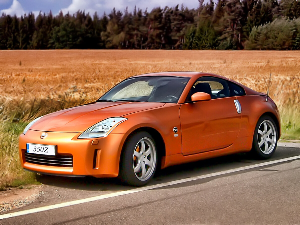 370z Nissan оранжевый