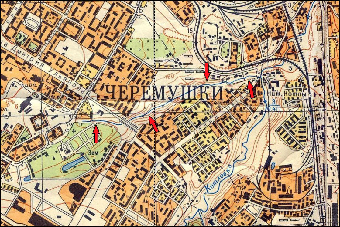 Коршуниха на карте Москвы 1968-го года