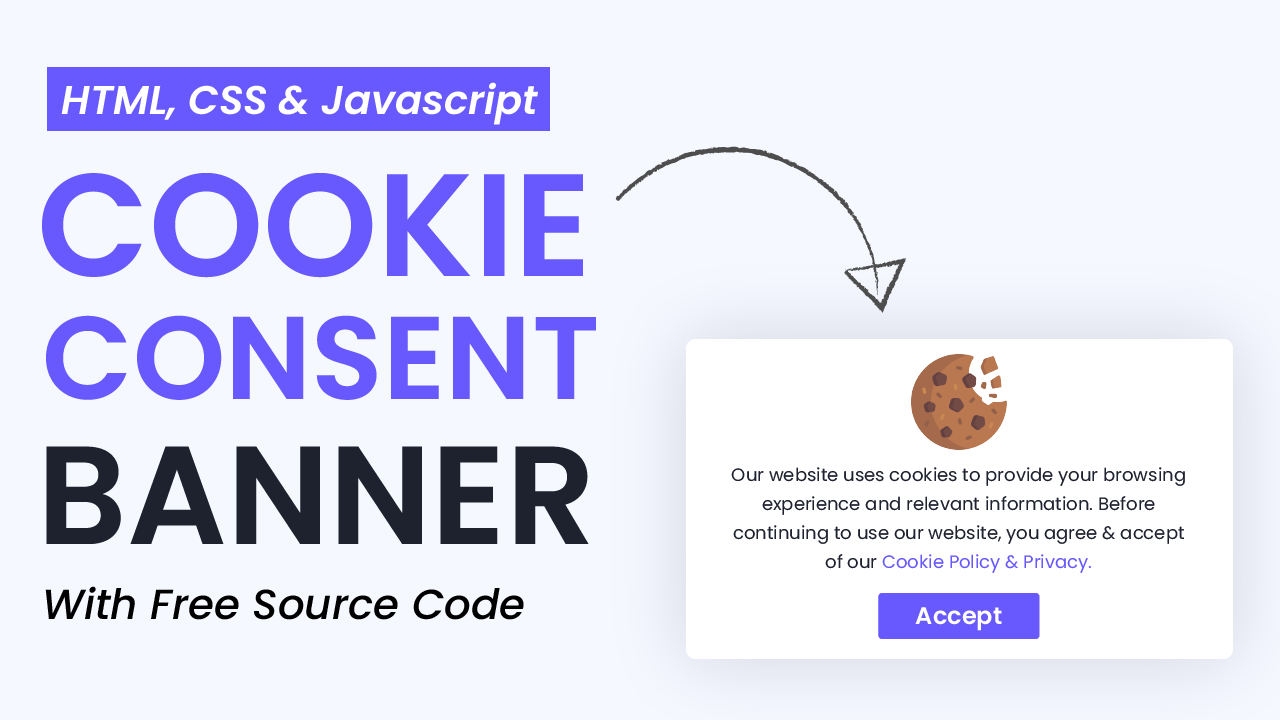 Всплывающее согласие на использование файлов cookie