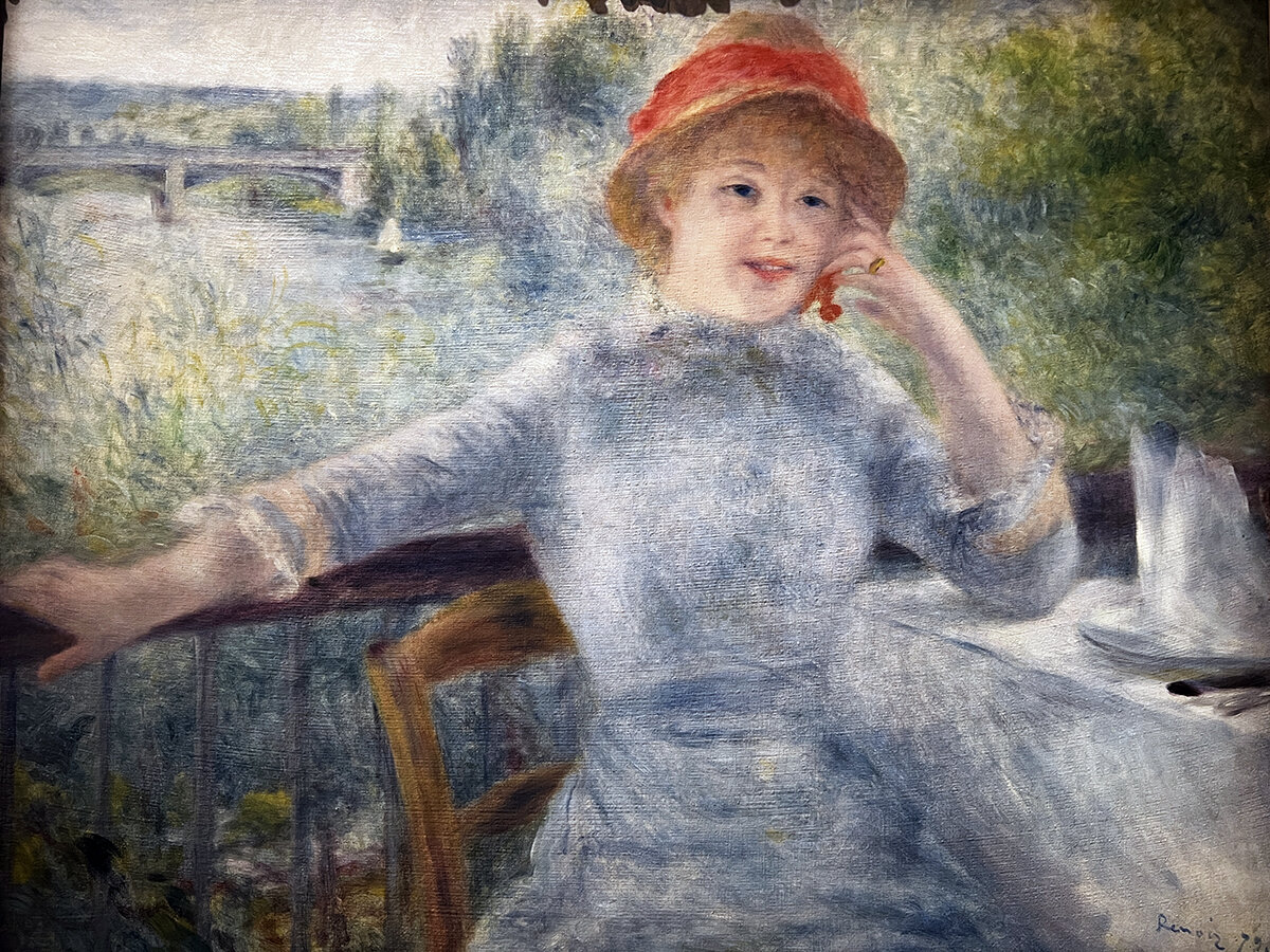 «Alphonsine Fournaise», Пьер Огюст Ренуар, 1879 г. Музей Орсе, Париж. Фото автора