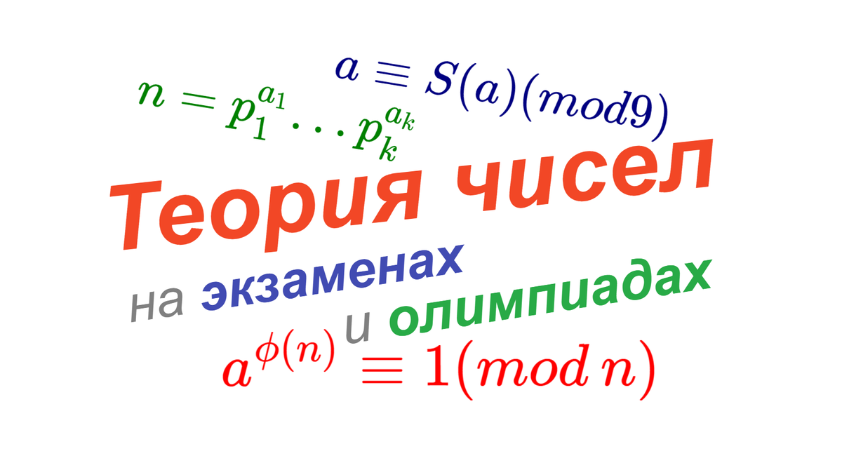 Некоторые известные формулы из теории чисел: основная теорема арифметики, расширенный признак делимости на 9, теорема Эйлера