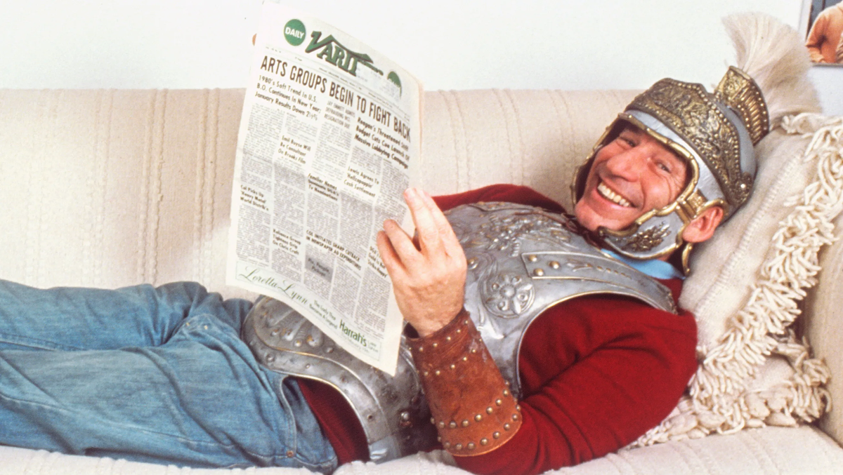 Мэл Брукс на съёмках своего фильма "Всемирная История. Часть 1".