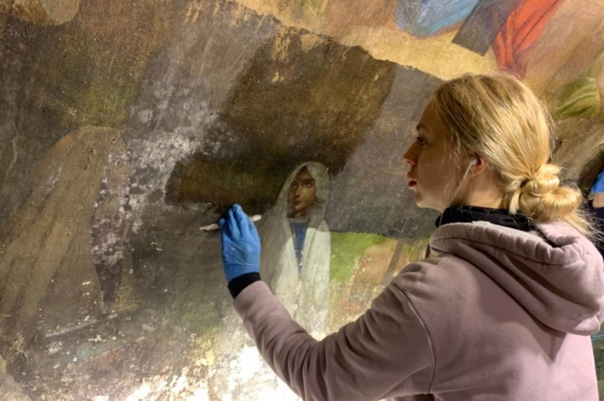    В храме Тверской области восстановят росписи, которые были скрыты полвека