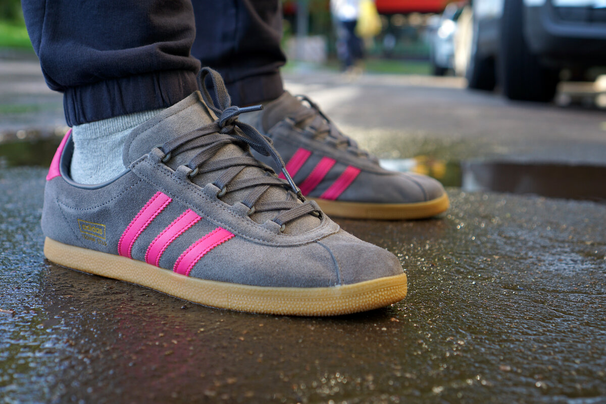 Adidas trimm star sales grey pink