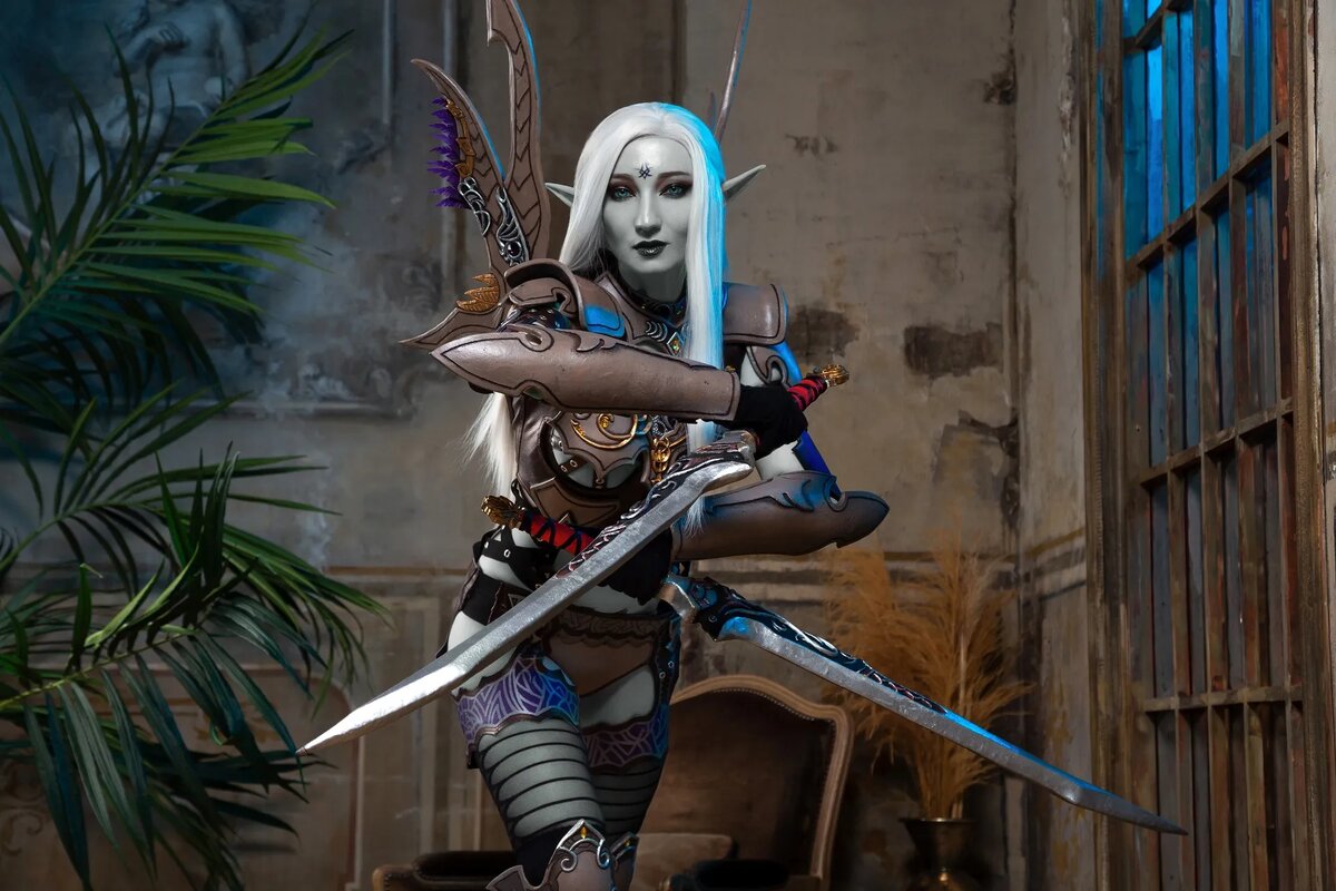 Косплей на темную эльфийку из игры Lineage II. Автор: Ari_Annа. Источник: vk.com/ari.anna13   📷