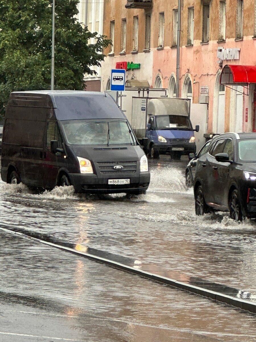    На лужу с маленький водоем вновь жалуются в ПетрозаводскеАлександра Сухова