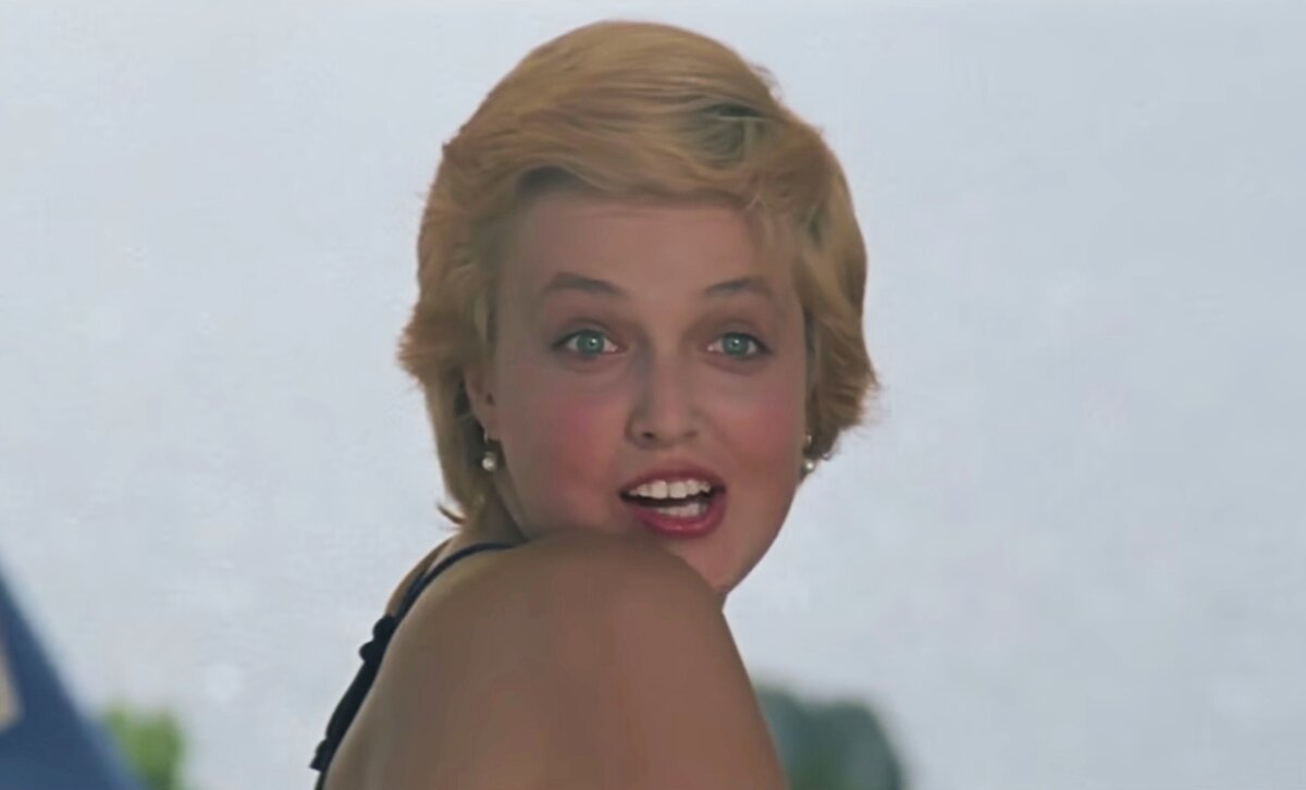 Светлана Аманова. Кадр из фильма «Спортлото-82», режиссёр Леонид Гайдай, 1982 г.