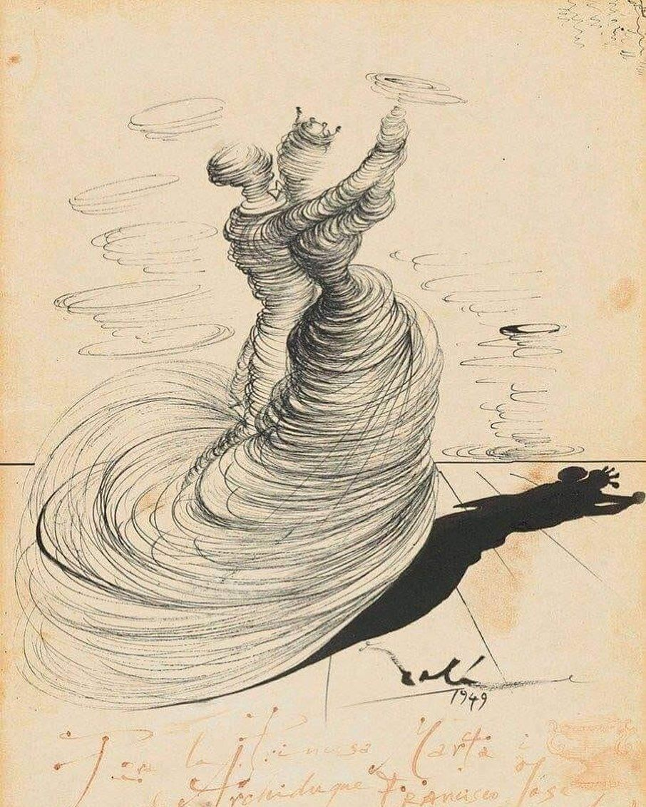 Сальвадор Дали. Два танцора. 1949 г.