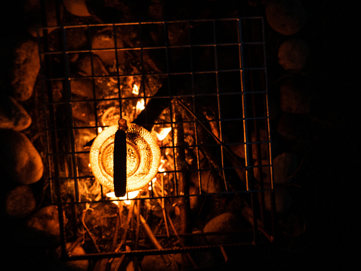 варка чая на костре