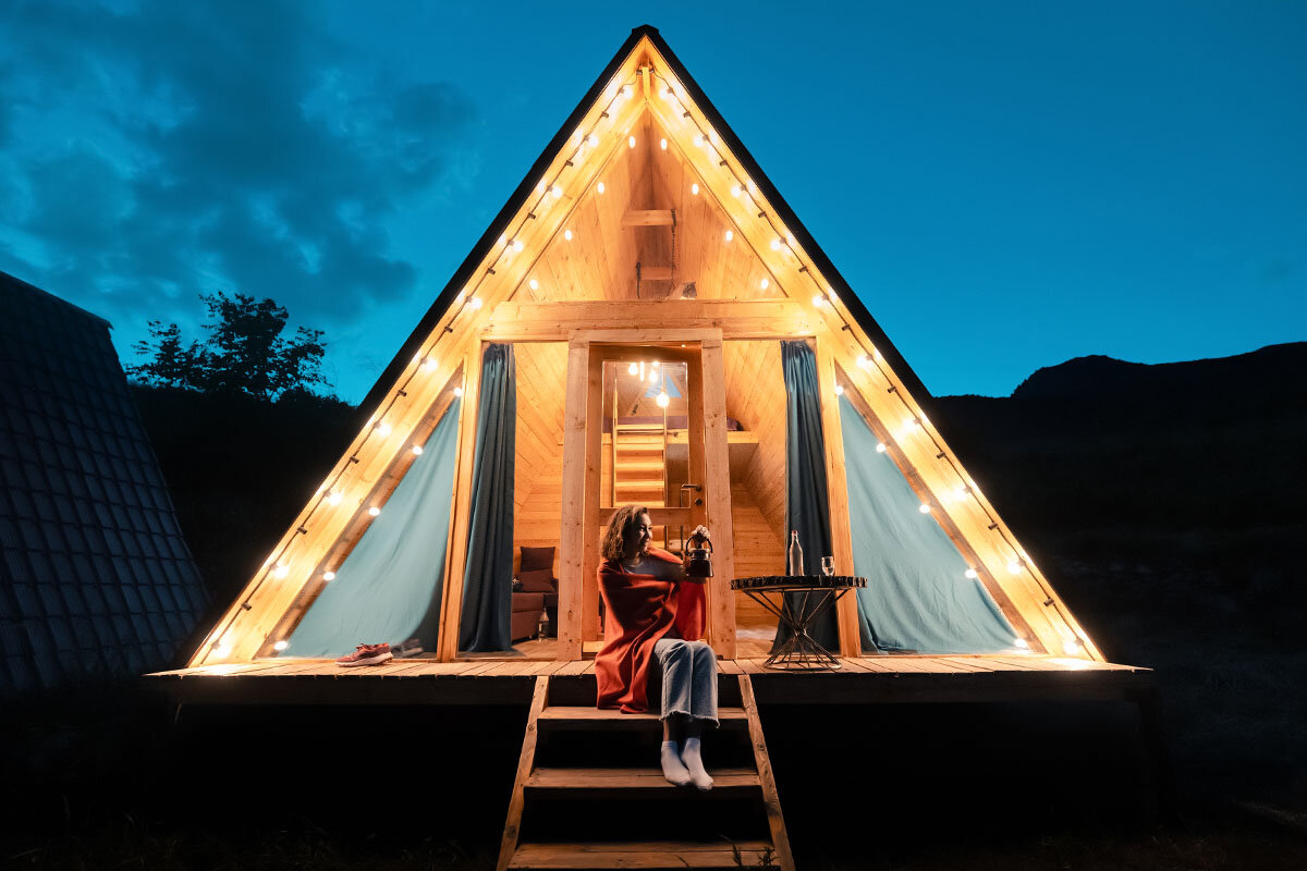    А-фреймы — домики с панорамным видом на окрестности