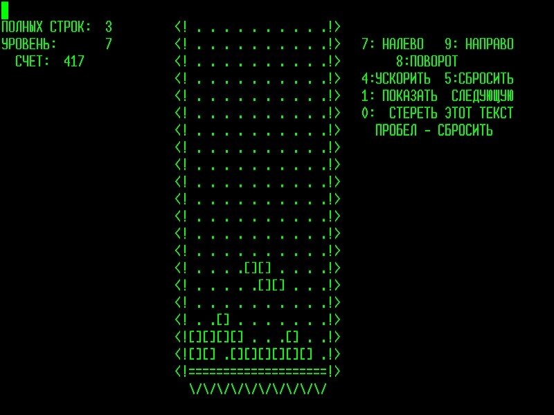 Оригинальный Тетрис 1984 года