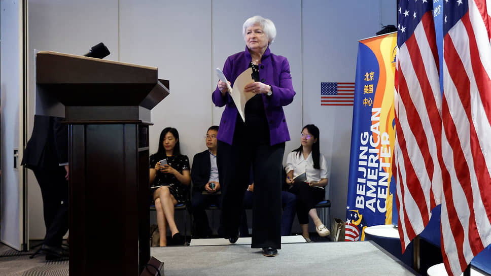 Фото: Thomas Peter / Reuters📷Министр финансов США Джанет Йеллен