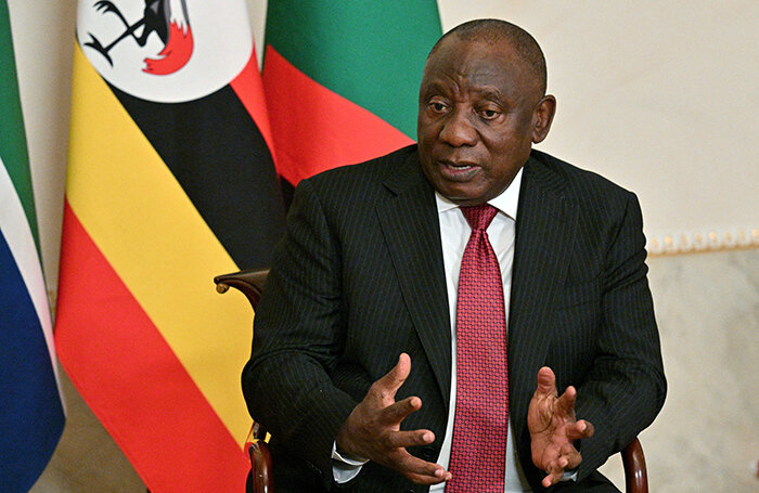    Президент ЮАР Сирил Рамафоса.Рамиль Ситдиков/РИА Новости/Reuters