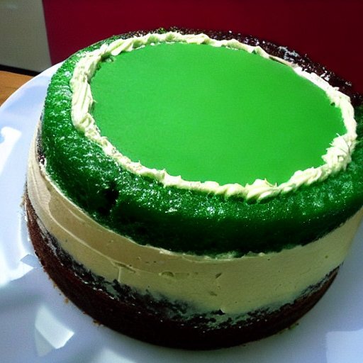 Торт с зелеными коржами