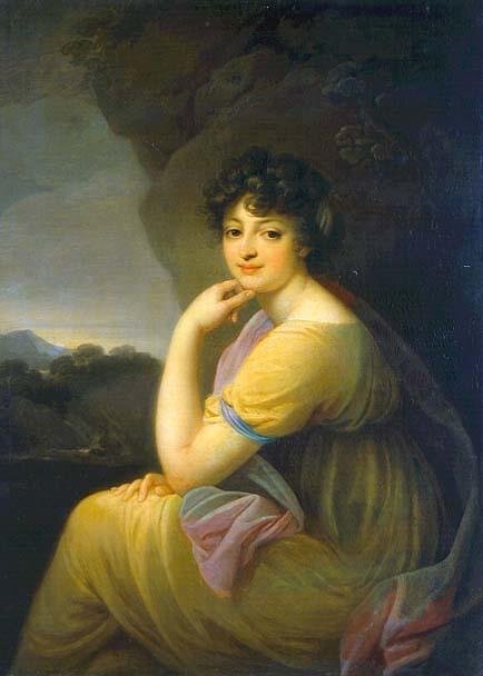 Грасси, портрет Екатерины Александровны Бакуниной, 1815.