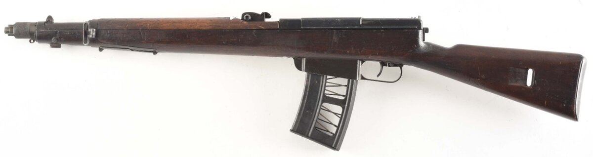 Автоматическая винтовка Бреда обр. 1935 года. Вид слева.