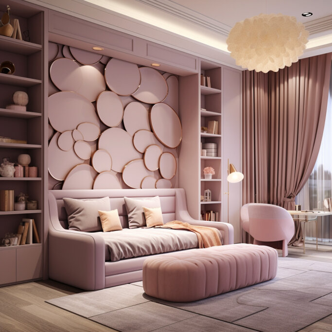 Детская комната для девочки. 
