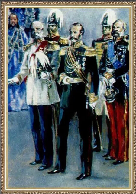    Губернатор Ден и император Александр II. Фрагмент картины Владимира Парашечкина