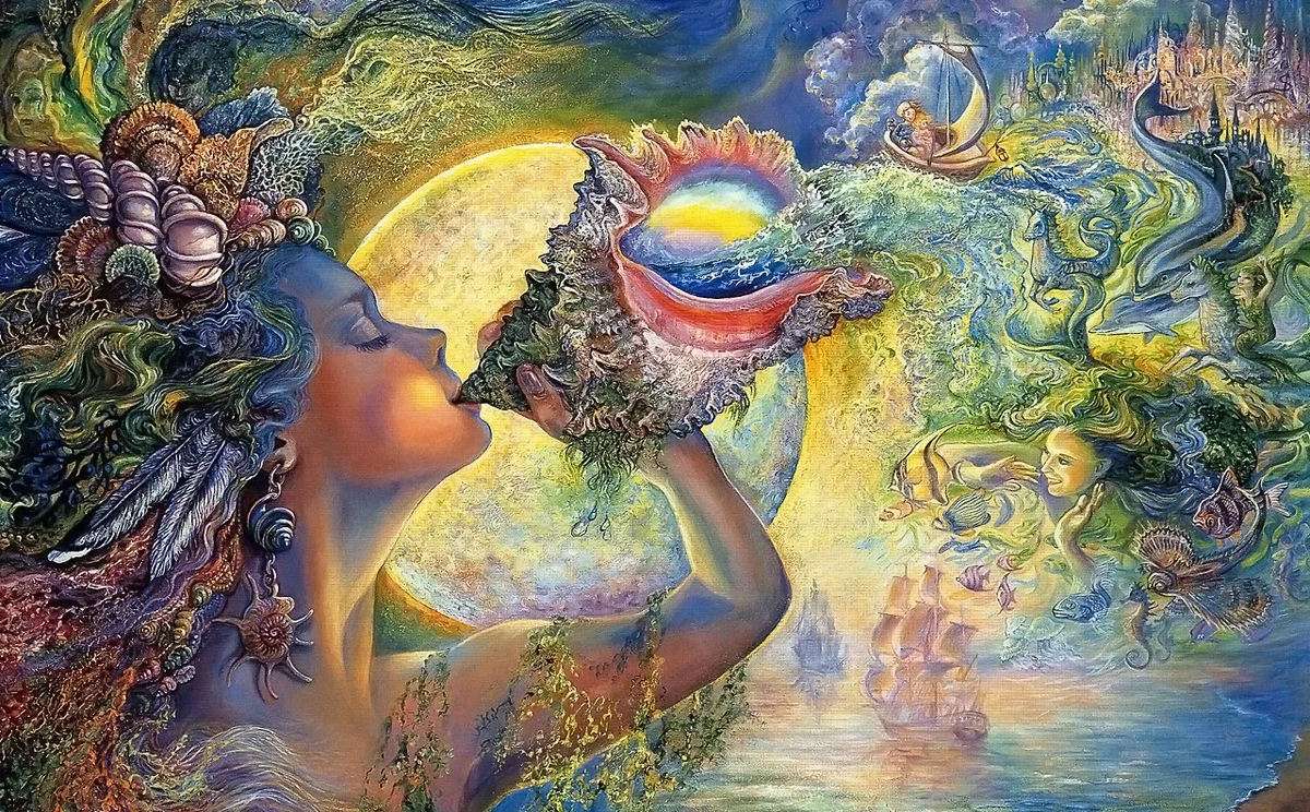 Картина Жозефины Уолл "Дерево тысячелетия"
Источник: https://fotostrana.ru/user/post/66963959/1715890004/