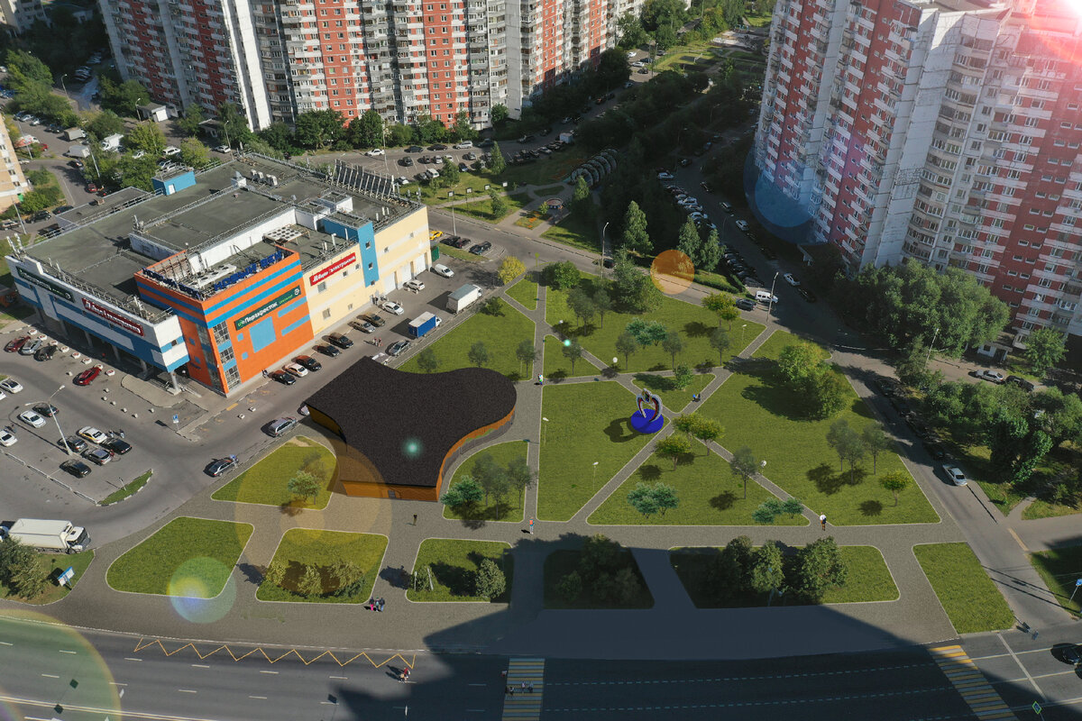 Проект павильона спортивно-досугового центра