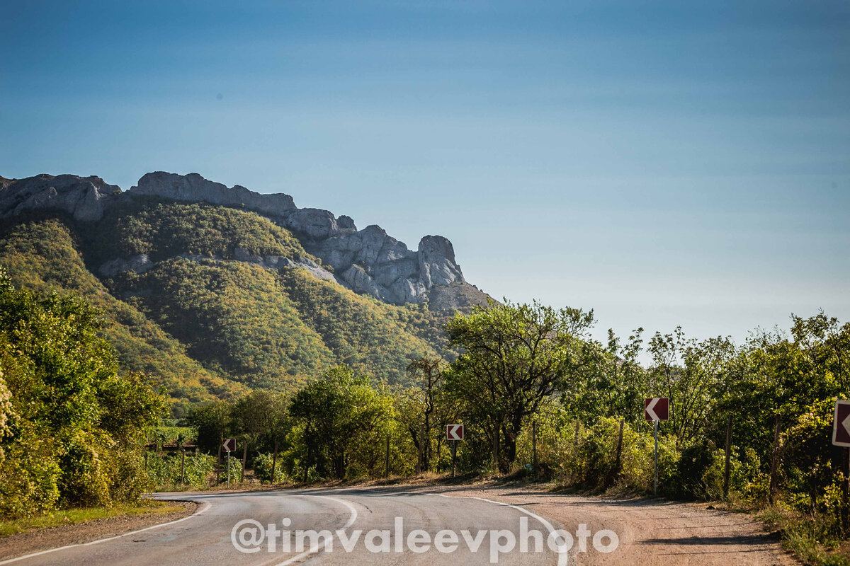 Вид на дорогу в Таракташ